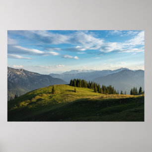 Mountains Spitzingsee Lake, Swiss Alps Poster