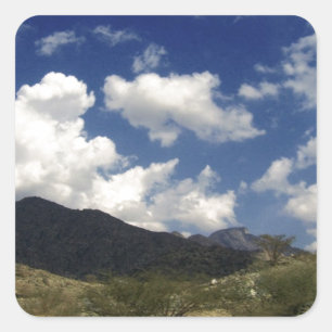 Mountains Square Sticker