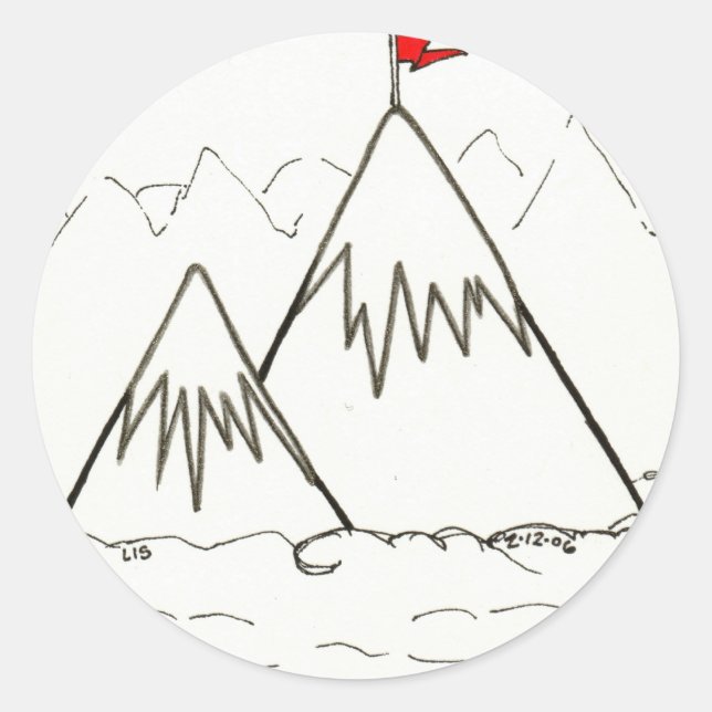 Mountains stickers (Front)