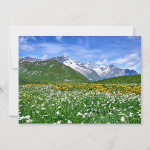 Mountains Swiss Alps Valley Spring Thank You Card