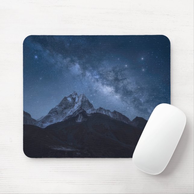 Mountains | Thamserku Mountain, Nepal Mouse Pad (With Mouse)