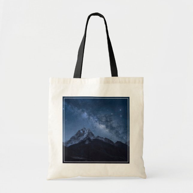 Mountains | Thamserku Mountain, Nepal Tote Bag (Front)