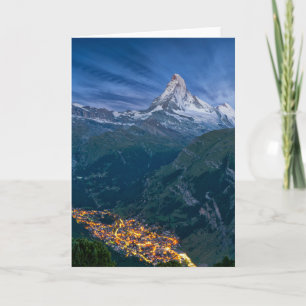 Mountains   The Matterhorn, Zermatt, Swiss Alps Card
