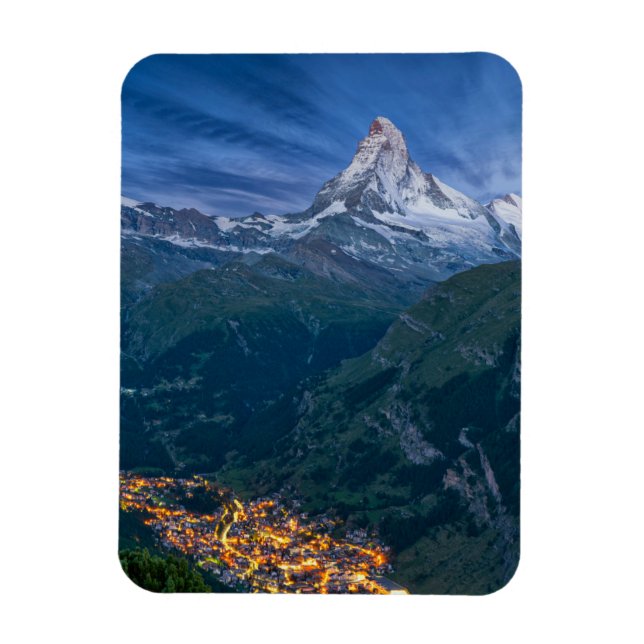 Mountains | The Matterhorn, Zermatt, Swiss Alps Magnet (Vertical)