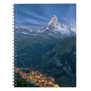 Mountains The Matterhorn, Zermatt, Swiss Alps Notebook