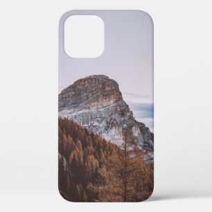 MOUNTAINS UNDER WHITE SKY iPhone 12 CASE