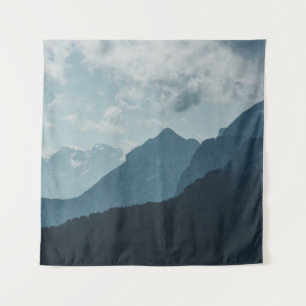 MOUNTAINS UNDER WHITE SKY TAPESTRY