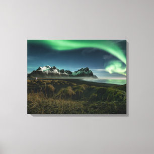 Mountains Vestrahorn Mountain, Iceland Canvas Print