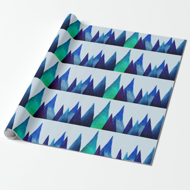 Mountains Wrapping Paper (Unrolled)