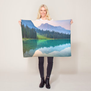 Mountains   Yoho National Park, British Columbia Fleece Blanket
