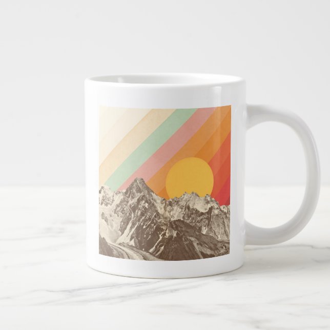 Mountainscape 1 | Florent Bodart Large Coffee Mug (Right)