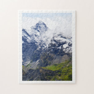 Mountainside in the Swiss alps Jigsaw Puzzle
