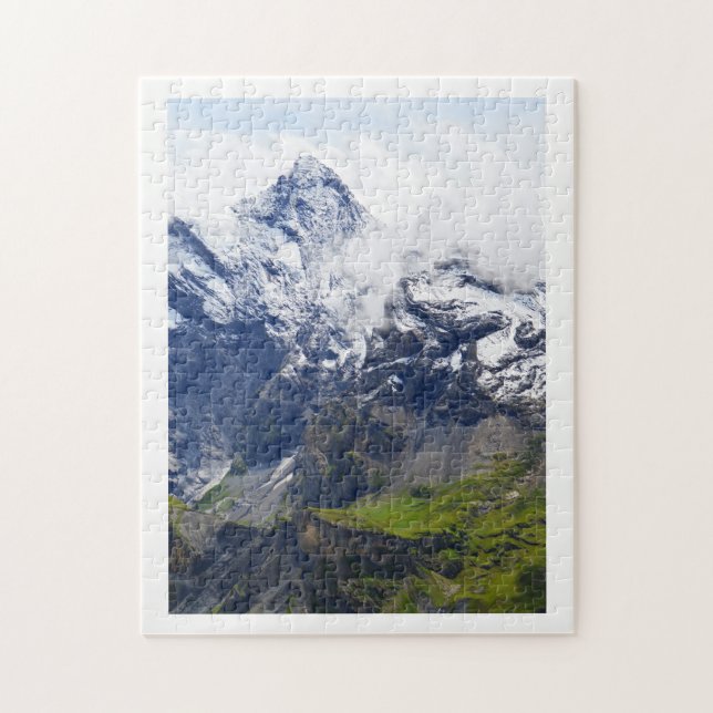 Mountainside in the Swiss alps Jigsaw Puzzle (Vertical)