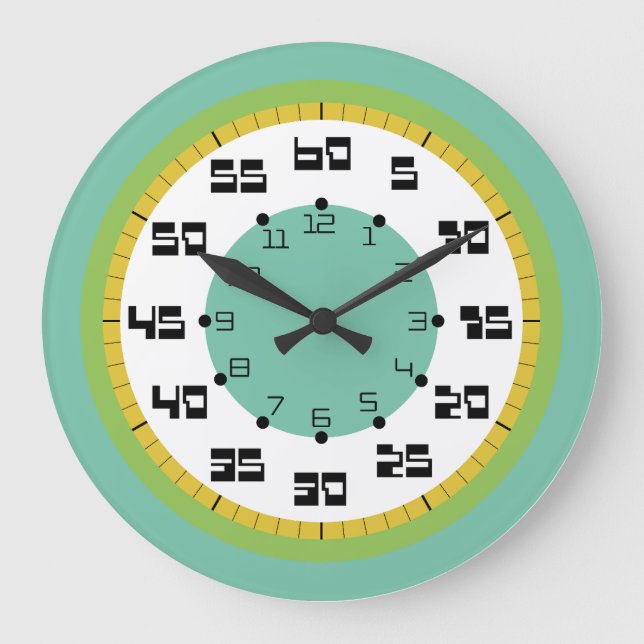 MOUNTCOLORS BY MASANSER PIXELAT LARGE CLOCK (Front)