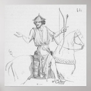 Mounted Archer Poster
