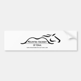 mounted archery of iowa bumper sticker