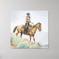 Mounted Rider Western Art by Edward Borein