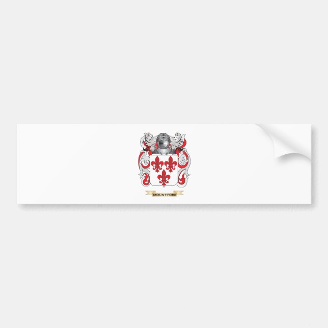 Mountford Coat of Arms (Family Crest) Bumper Sticker (Front)