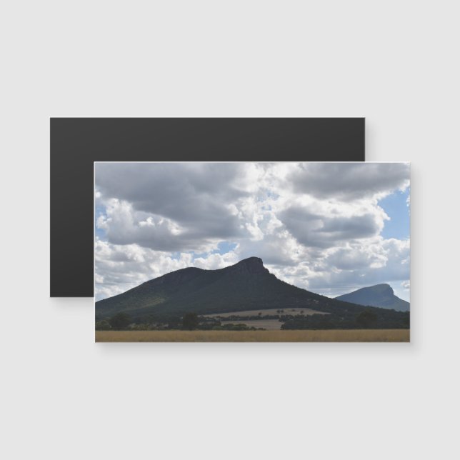 Mounts Sturgeon and Abrupt Under Dramatic Clouds  (Front/Back)