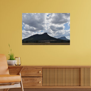 Mounts Sturgeon and Abrupt Under Dramatic Clouds Poster