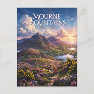 Mourne Mountains Northern Ireland Postcard