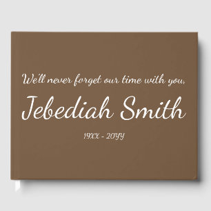 Mournful and Personalised Sympathies Guestbook
