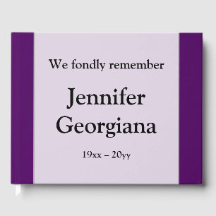 Mournful and Respectable Funeral Guest Book