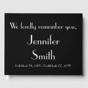 Mournful & Basic Memorial Guestbook