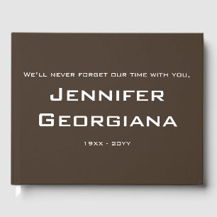 Mournful, Customised Memorial Guestbook