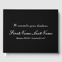 Mournful, Subdued Memorial Guest Book