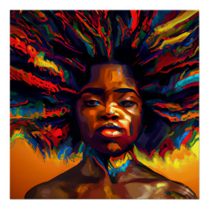 Mourning African Women Black Melanin Sista Poster