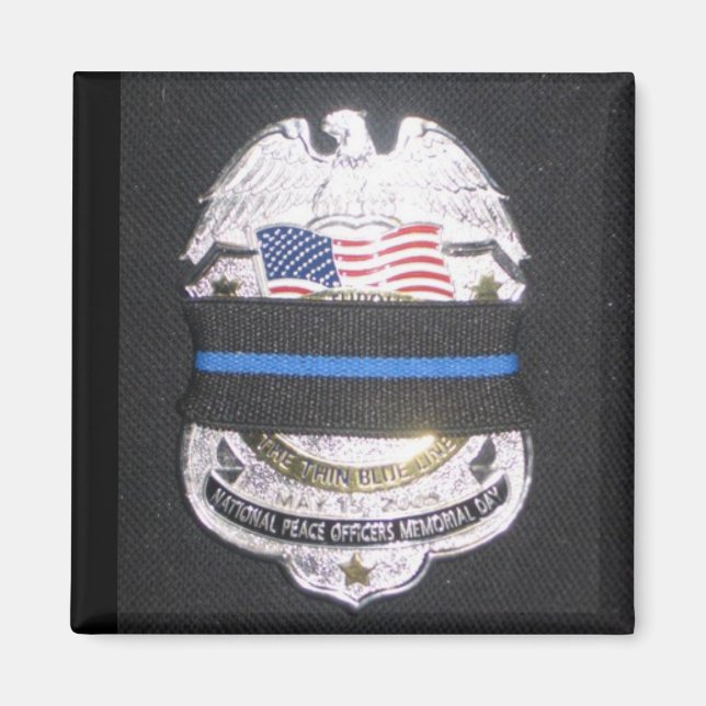 MOURNING BADGE LEO MAGNET (Front)
