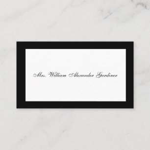 Mourning Calling Card