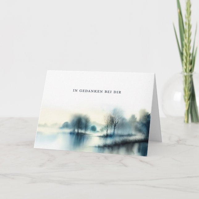 mourning card "In Thought With You" (Front)