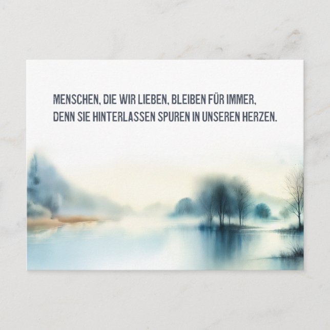 mourning card "People we love" (Front)