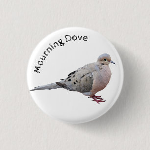 Mourning Dove 3 Cm Round Badge