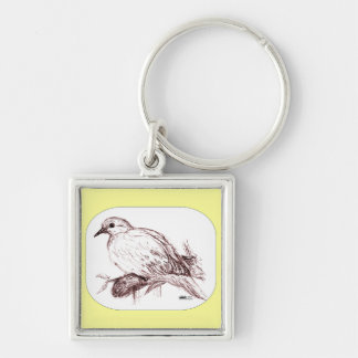 Mourning Dove Baby Key Ring
