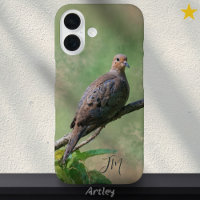 Mourning Dove Bird Painting Custom Name