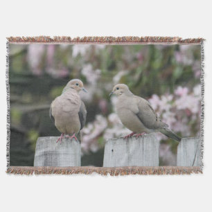 Mourning Doves Photo Throw Blanket