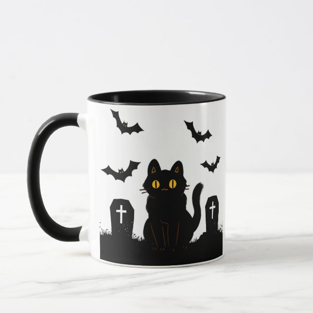 mourning kitty mug (Left)