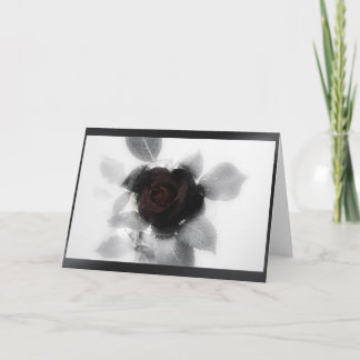 Mourning Memory Rose Card
