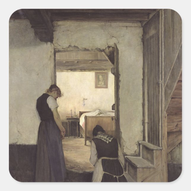 Mourning Square Sticker (Front)