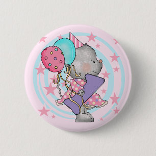 Mouse 1st Birthday T-shirts and Gifts 6 Cm Round Badge