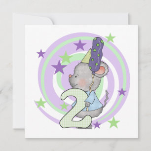 Mouse 2nd Birthday T shirts and Gifts Card