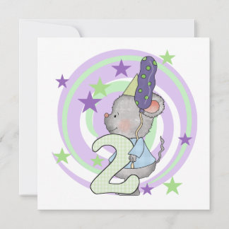 Mouse 2nd Birthday T shirts and Gifts Card