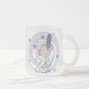 Mouse 2nd Birthday T shirts and Gifts Frosted Glass Coffee Mug