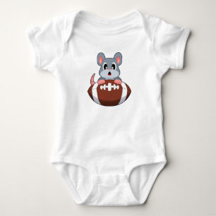 Mouse American Football Baby Bodysuit