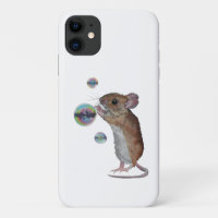 Mouse and Bubbles iphone case