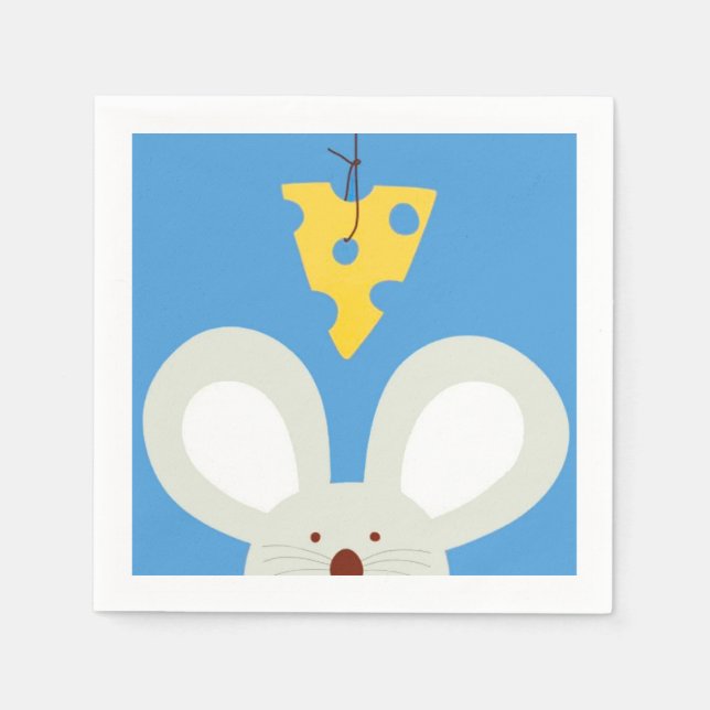 Mouse and Cheese Napkin (Front)