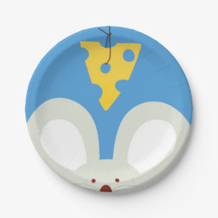 Mouse and Cheese Paper Plate